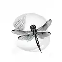 Dragonfly tattoo design idea