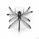 Dragonfly tattoo design idea