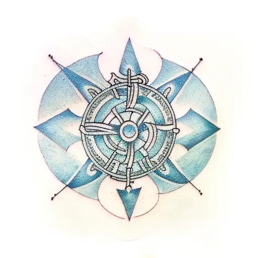 Ancient Lusitanian Alchemy circle  tattoo design idea