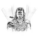 Odín Loki and thor tattoo design idea