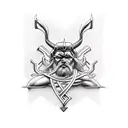 Odín Loki and thor tattoo design idea