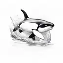 orca tattoo design idea