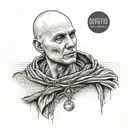 A friendly bald headed man named Brad tattoo design idea