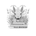 An intricate bookshelf filled with animals instead of books tattoo design idea