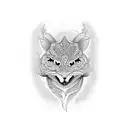 An intricate bookshelf filled with animals instead of books tattoo design idea