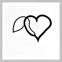 An incomplete heart and the missing part is two paws and there is the letter M in cursive incorporated tattoo design idea