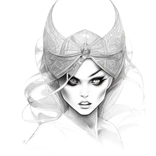 Femme Fatale tattoo design idea