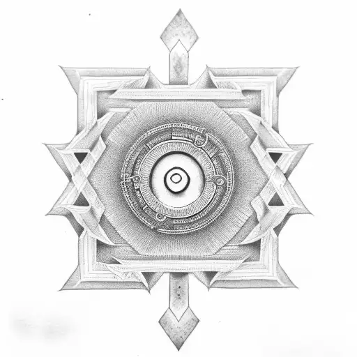 hindu ohm symbol  tattoo design idea