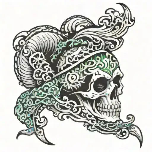 outer banks n roll tattoo design idea