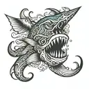 outer banks n roll tattoo design idea