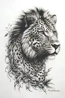 Safari tattoo design idea