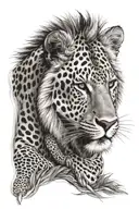 Safari tattoo design idea