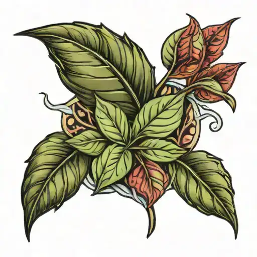 bay Leafes tattoo design idea