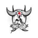 witch kissing the devils butthole tattoo design idea