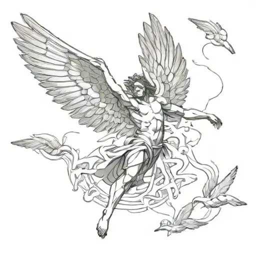 Icarus Ascending Forms tattoo design idea