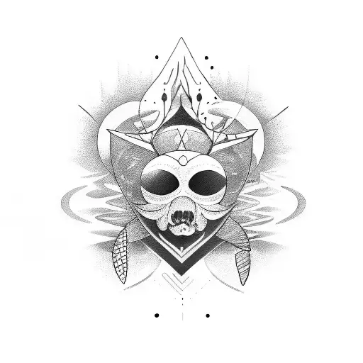 Lune, Soleil tattoo design idea