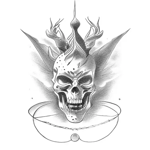hades of the underworld tattoo design idea