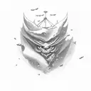 alone tattoo design idea