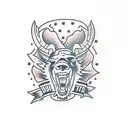 Bronco tattoo design idea