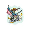 Bronco tattoo design idea