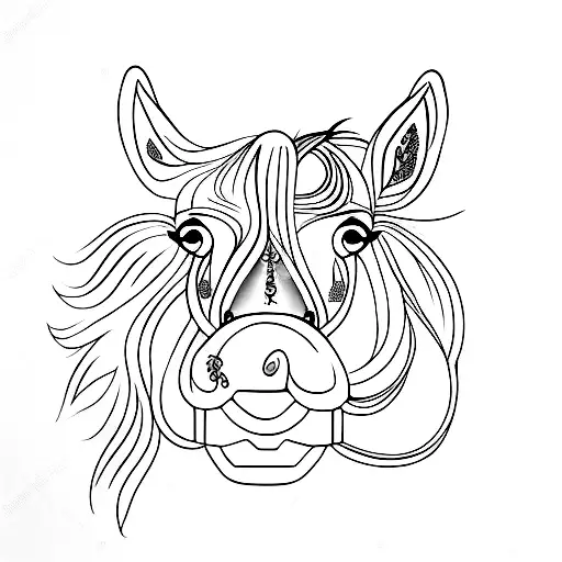 horse , ox , monkey , wrist tattoo, zodiac animals tattoo design idea