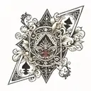 qos queen of spades tattoo design idea