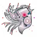 cyber tattoo design idea