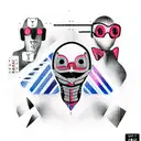 cyber tattoo design idea