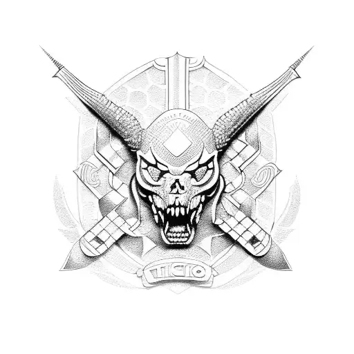 escudo del Atlético de madrid tattoo design idea