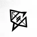 simple Arrow with gemini tattoo design idea