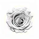 Dragon line Japanese rose  tattoo design idea