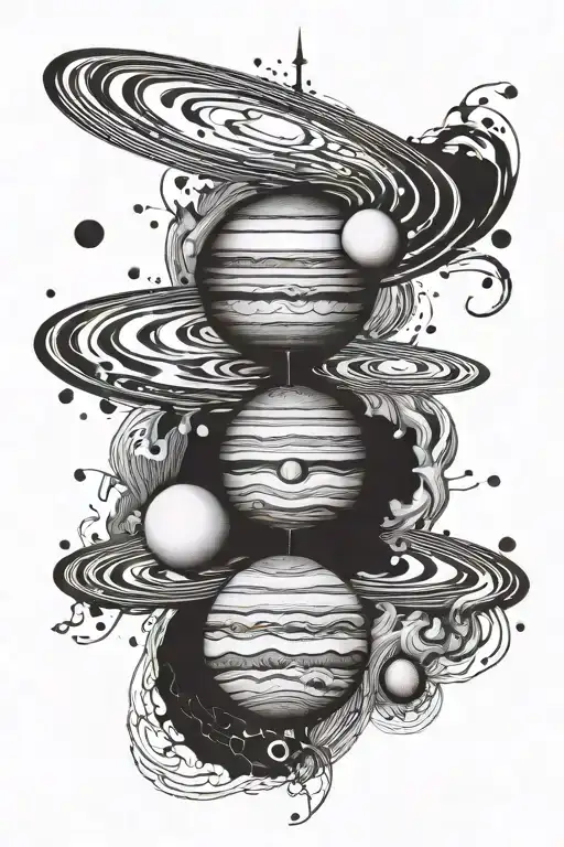 Jupiter tattoo design idea