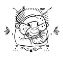 dumpling tattoo design idea