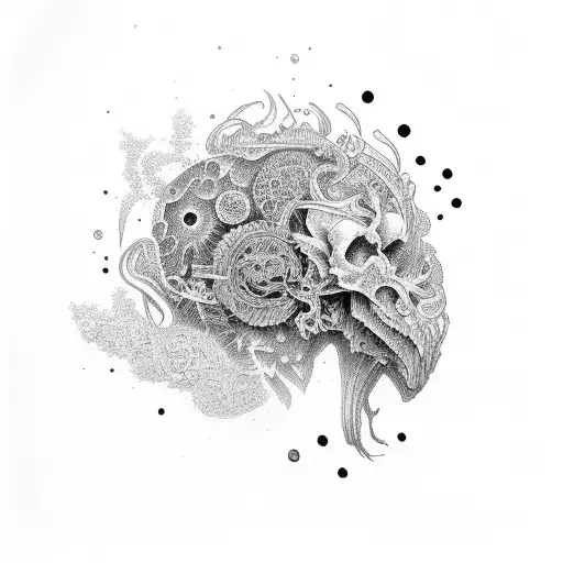 mind over matter tattoo design idea