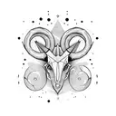 capricorn and sagittarius mix tattoo design idea