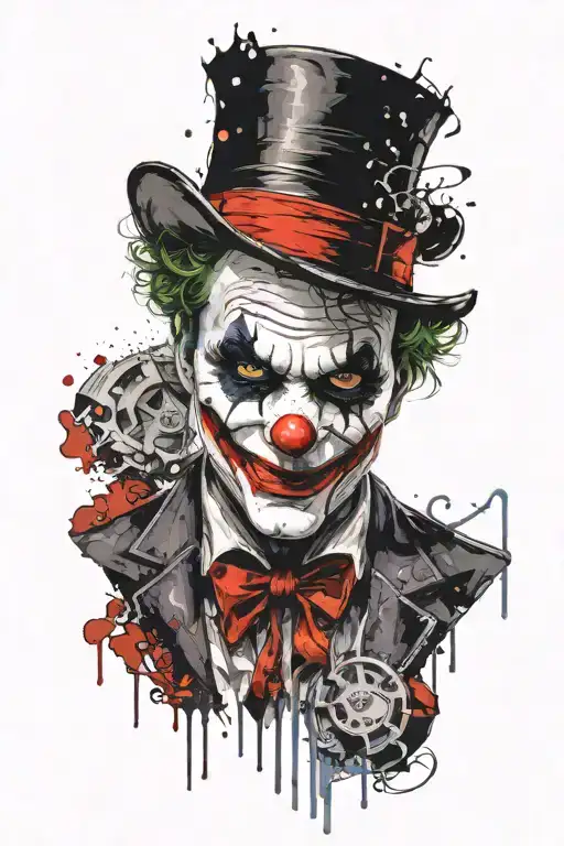 Dark Jack of all trades joker tattoo design idea