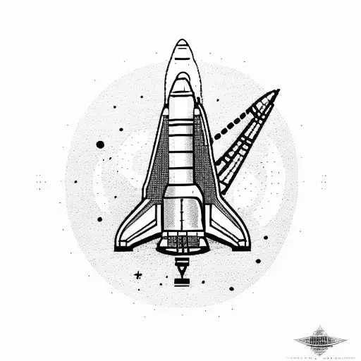 space shuttle tattoo design idea