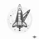 space shuttle tattoo design idea