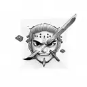 zoro tattoo design idea