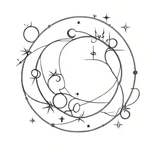  minimal tatto designs combining DR, music, star, moon, infinity and heart    tattoo design idea