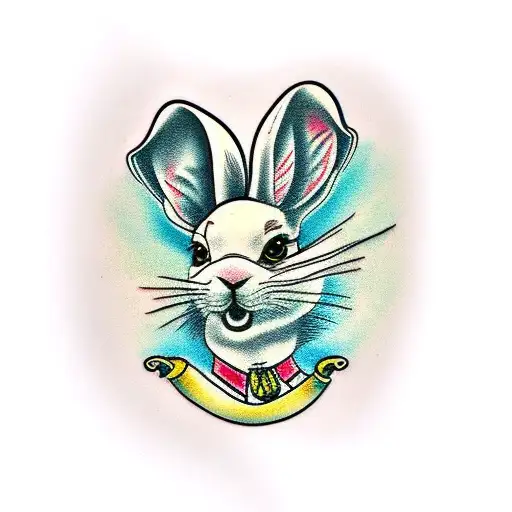 bad bunny tattoo design idea