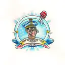 worker trades tattoo design idea