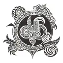 Create a tattoo design that symbolizes the client's love for Polynesian culture through a fusion of tribal patterns and iconic landmarks from the Pacific islands tattoo design idea