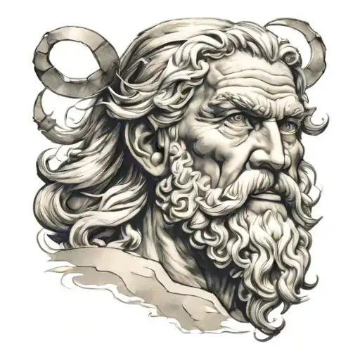 Zeus tattoo design idea