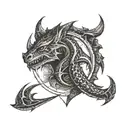 skyrim logo tattoo design idea
