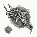skyrim logo tattoo design idea