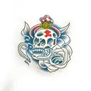 Lust tattoo design idea