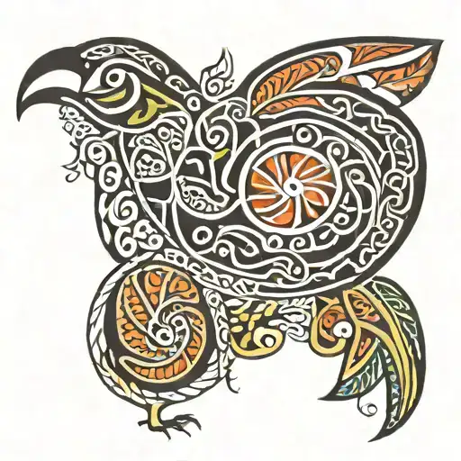 maori design kiwi bird tattoo design idea