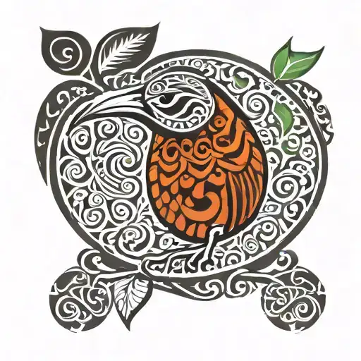 maori design kiwi bird tattoo design idea