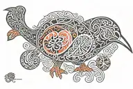 maori design kiwi bird tattoo design idea